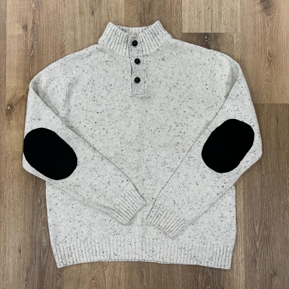 Chaps Elbow Patch Sweater - image 1